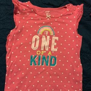 I’m one of a kind pink and white polkadot